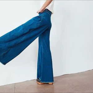 Free People Santa Cruz Wide Leg Jeans NEW NWT